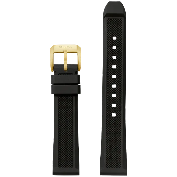 Black Silicone Strap