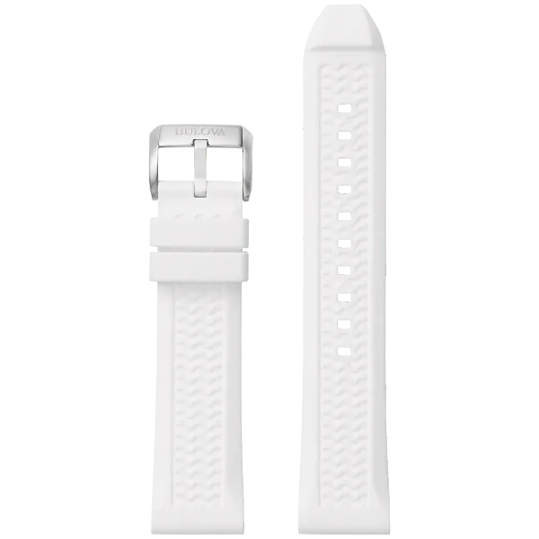 White Silicone Strap