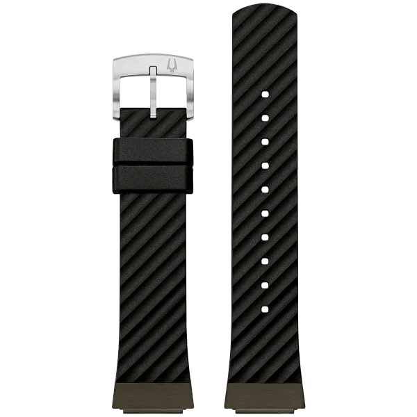 Black Silicone Strap