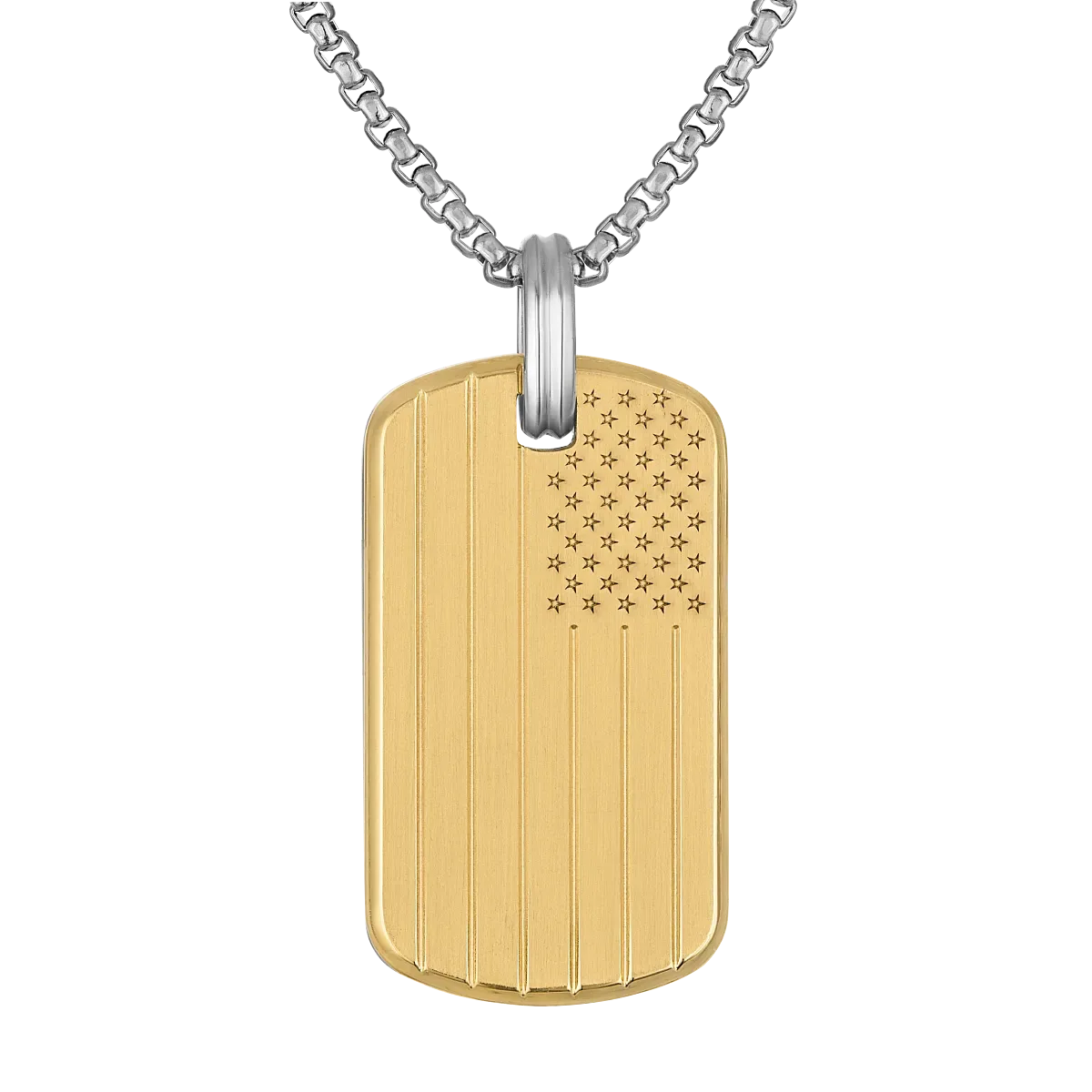 150th Flag Pendant Stainless Steel