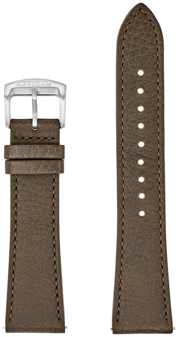 Brown Textured Leather Strap